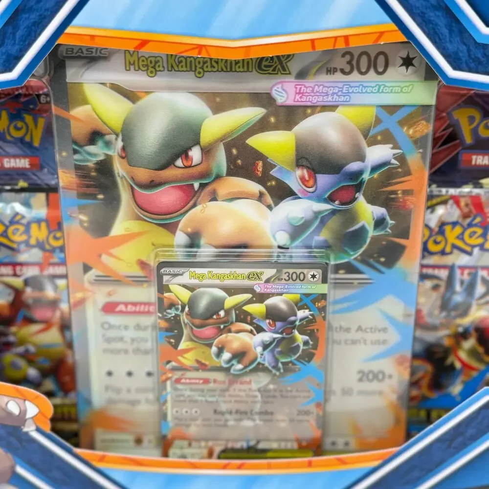 Pokémon TCG Mega Kangaskhan ex Box 4 Booster Packs Promo New Unopened 2025